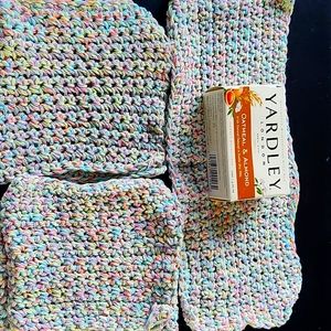 HANDMADE Double Size Facecloths 100% Cotton